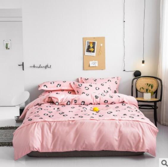 3D Pink Leopard 40147 Bed Pillowcases Quilt
