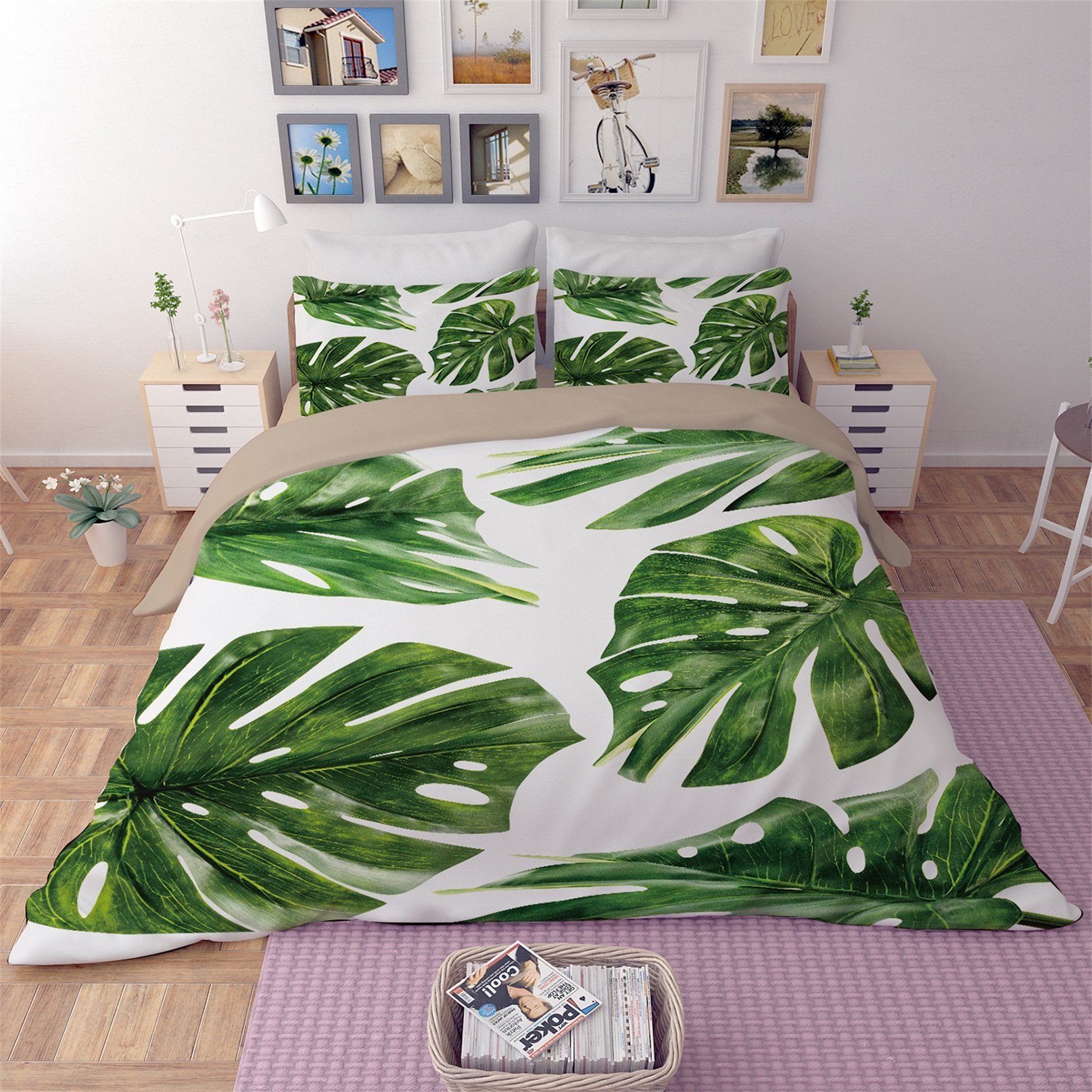 3D Falling Leaves 113 Bed Pillowcases Quilt Wallpaper AJ Wallpaper