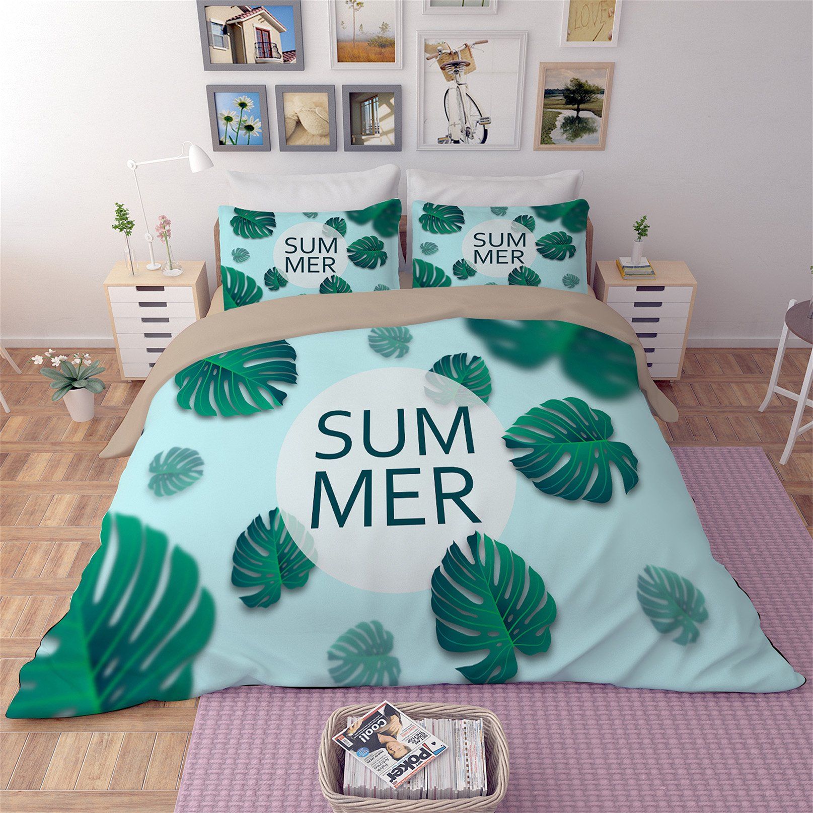 3D Tropical Plants 104 Bed Pillowcases Quilt Wallpaper AJ Wallpaper