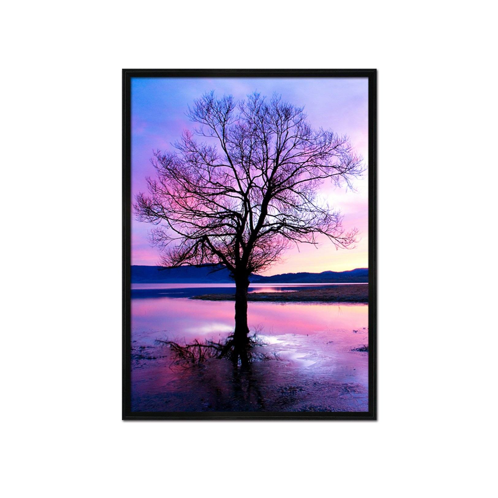 3D Purple Sky 129 Fake Framed Print Painting Wallpaper AJ Creativity Home