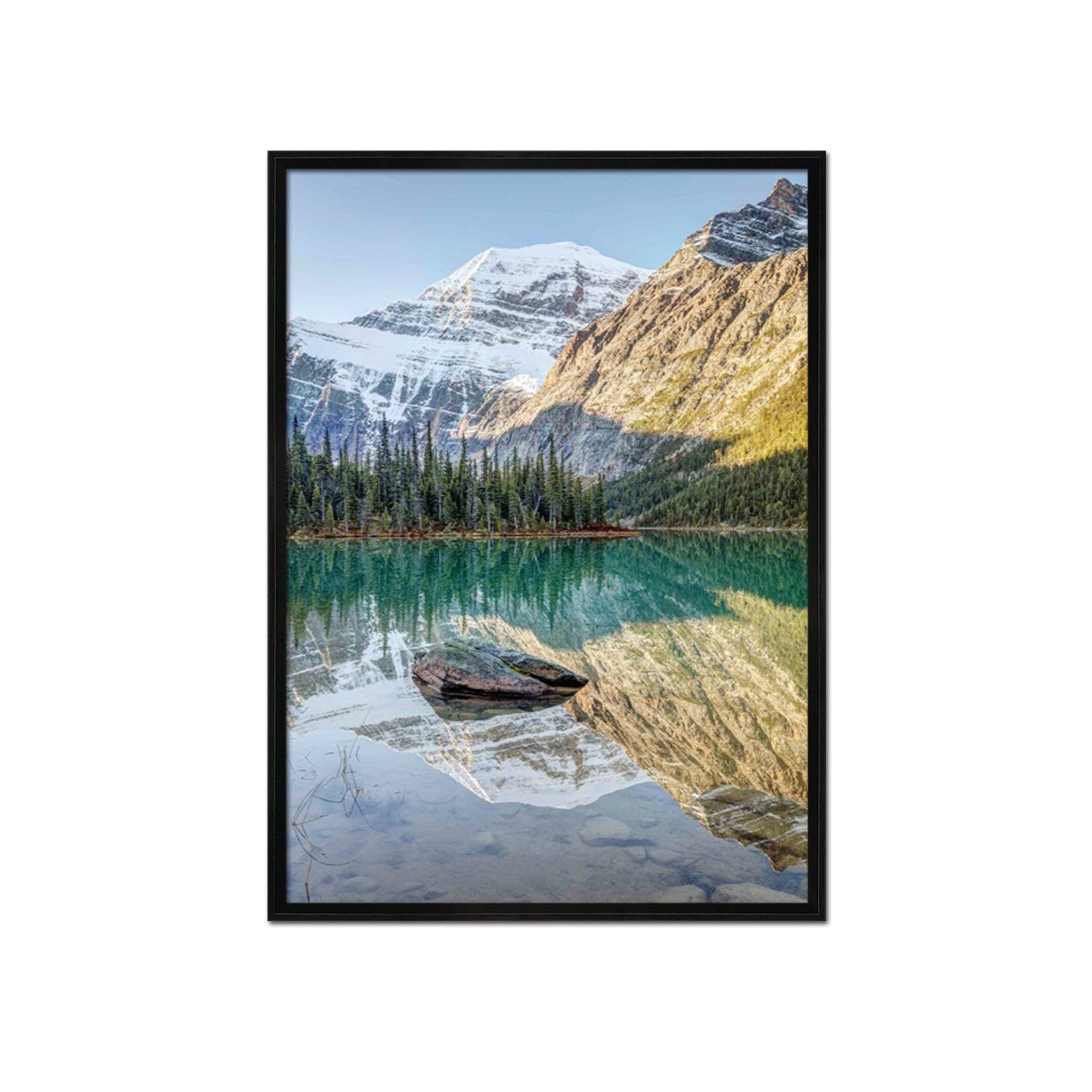 3D Clear Lake 029 Fake Framed Print Painting Wallpaper AJ Creativity Home