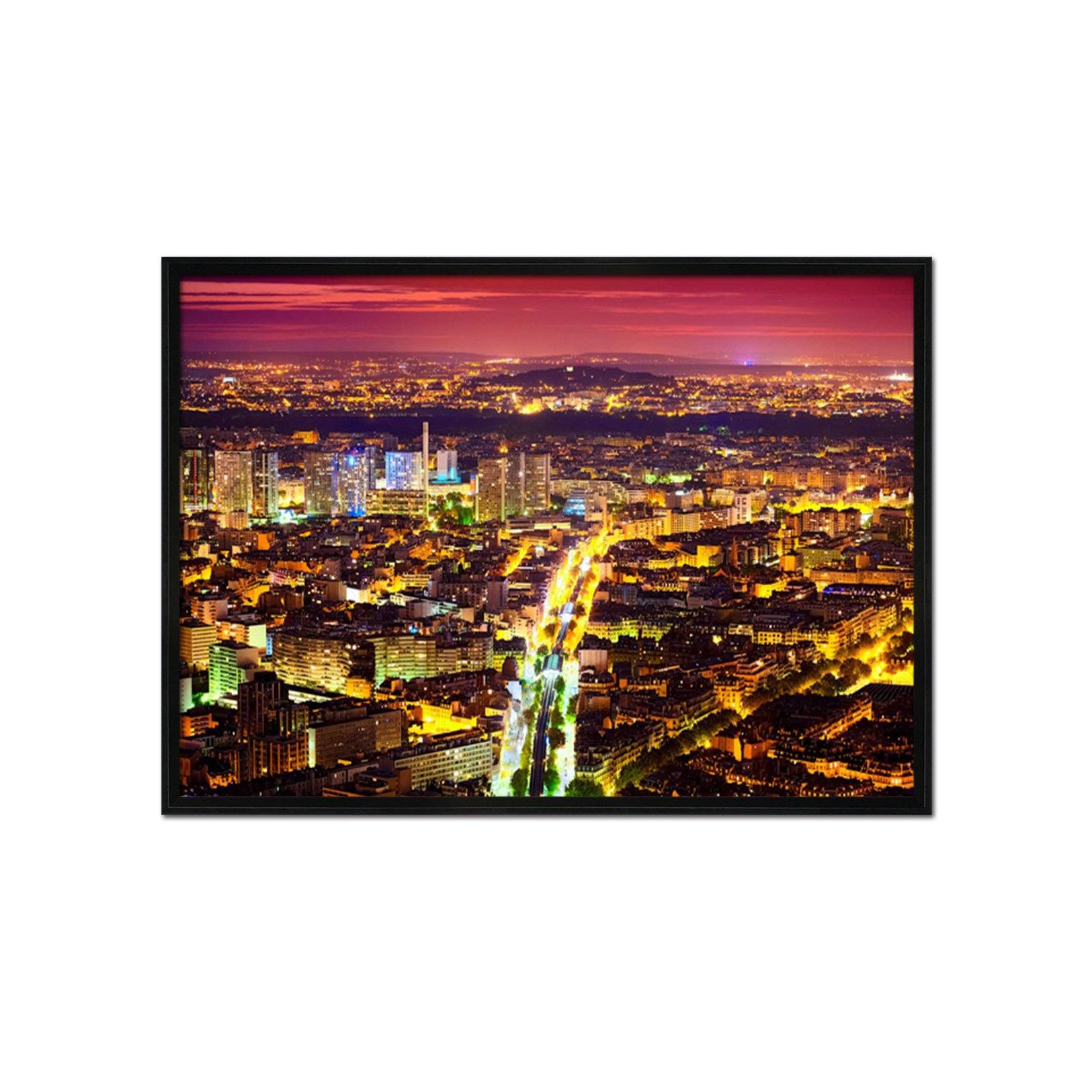 3D Night City 182 Fake Framed Print Painting Wallpaper AJ Creativity Home