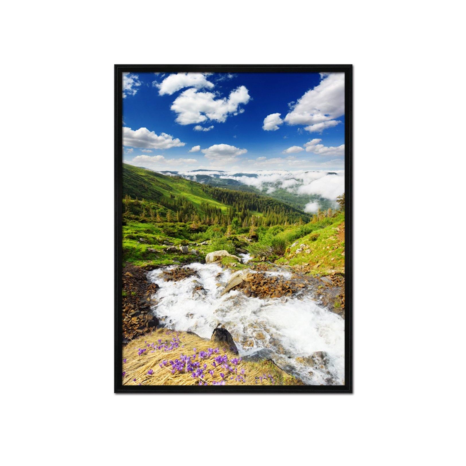 3D Forest Field 116 Fake Framed Print Painting Wallpaper AJ Creativity Home