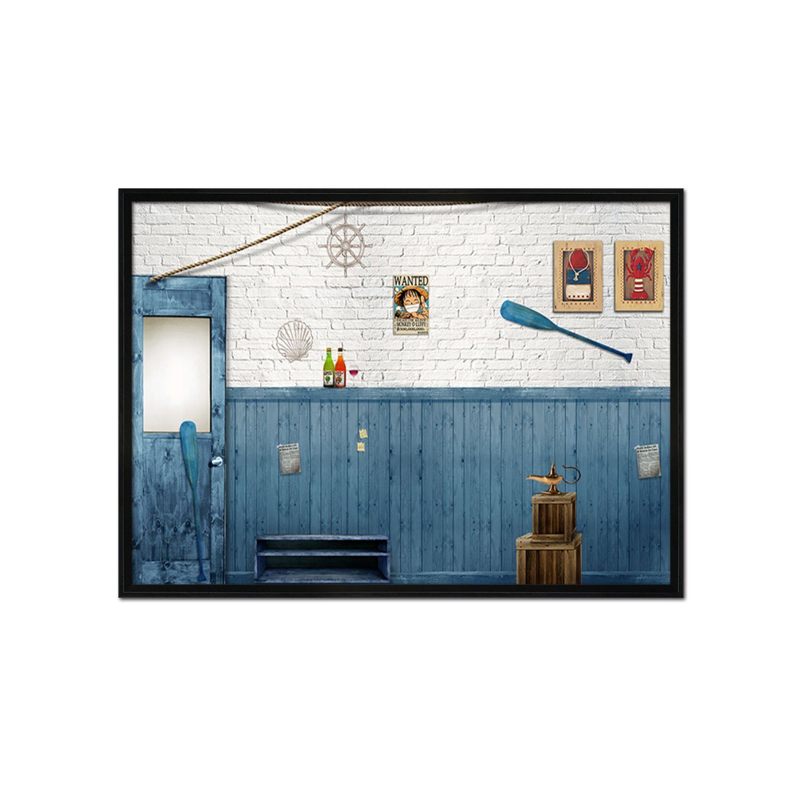 3D Paddle Photo 038 Fake Framed Print Painting Wallpaper AJ Creativity Home