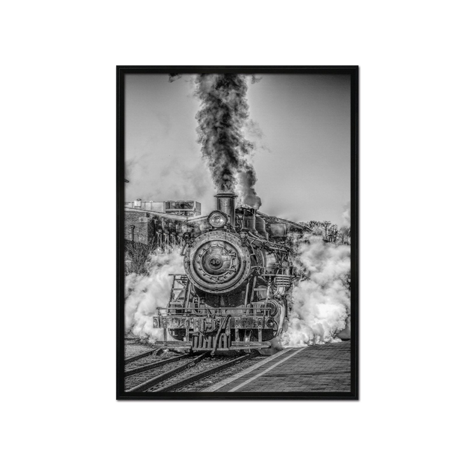 3D Open Train 070 Fake Framed Print Painting Wallpaper AJ Creativity Home