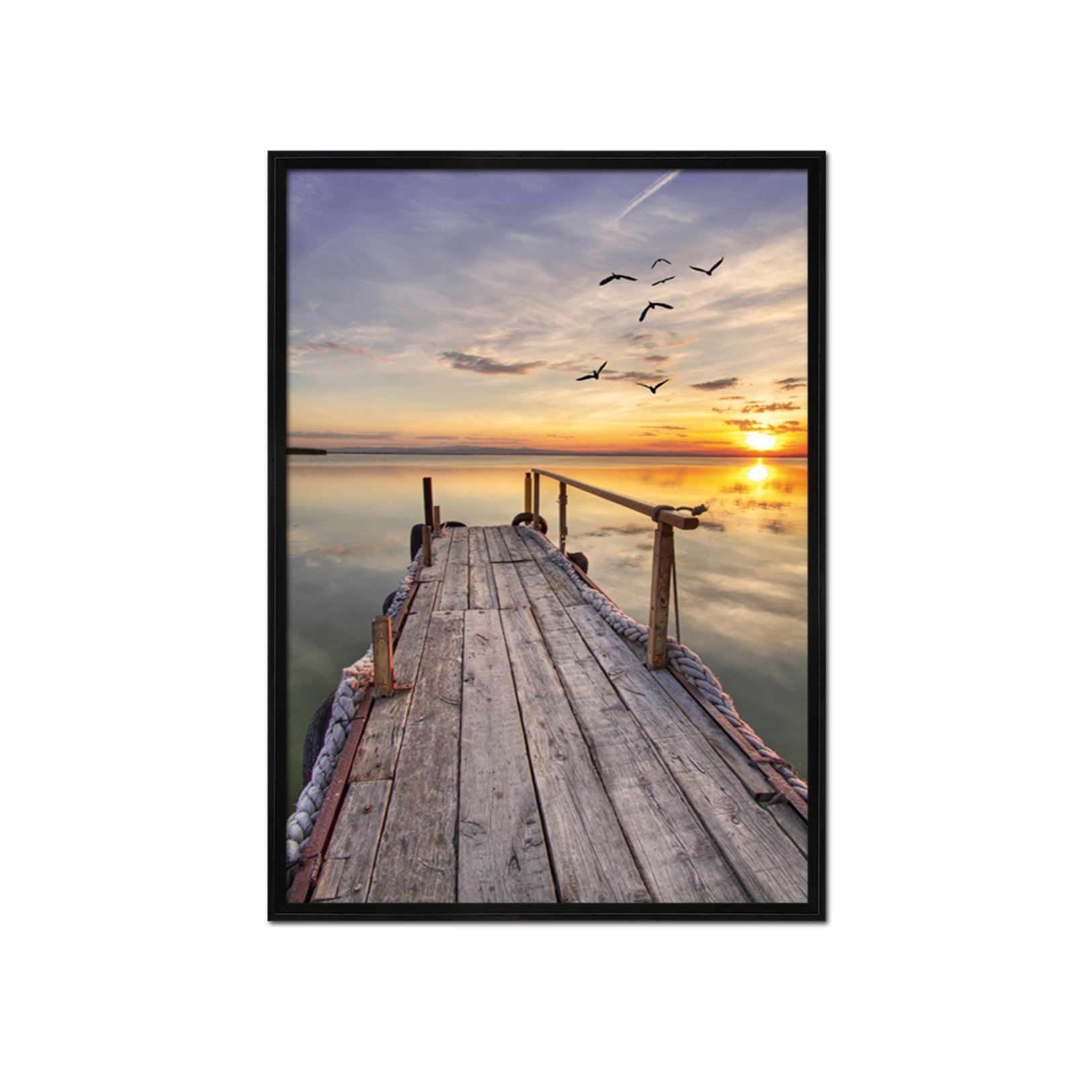 3D Evening Wood Board 144 Fake Framed Print Painting Wallpaper AJ Creativity Home