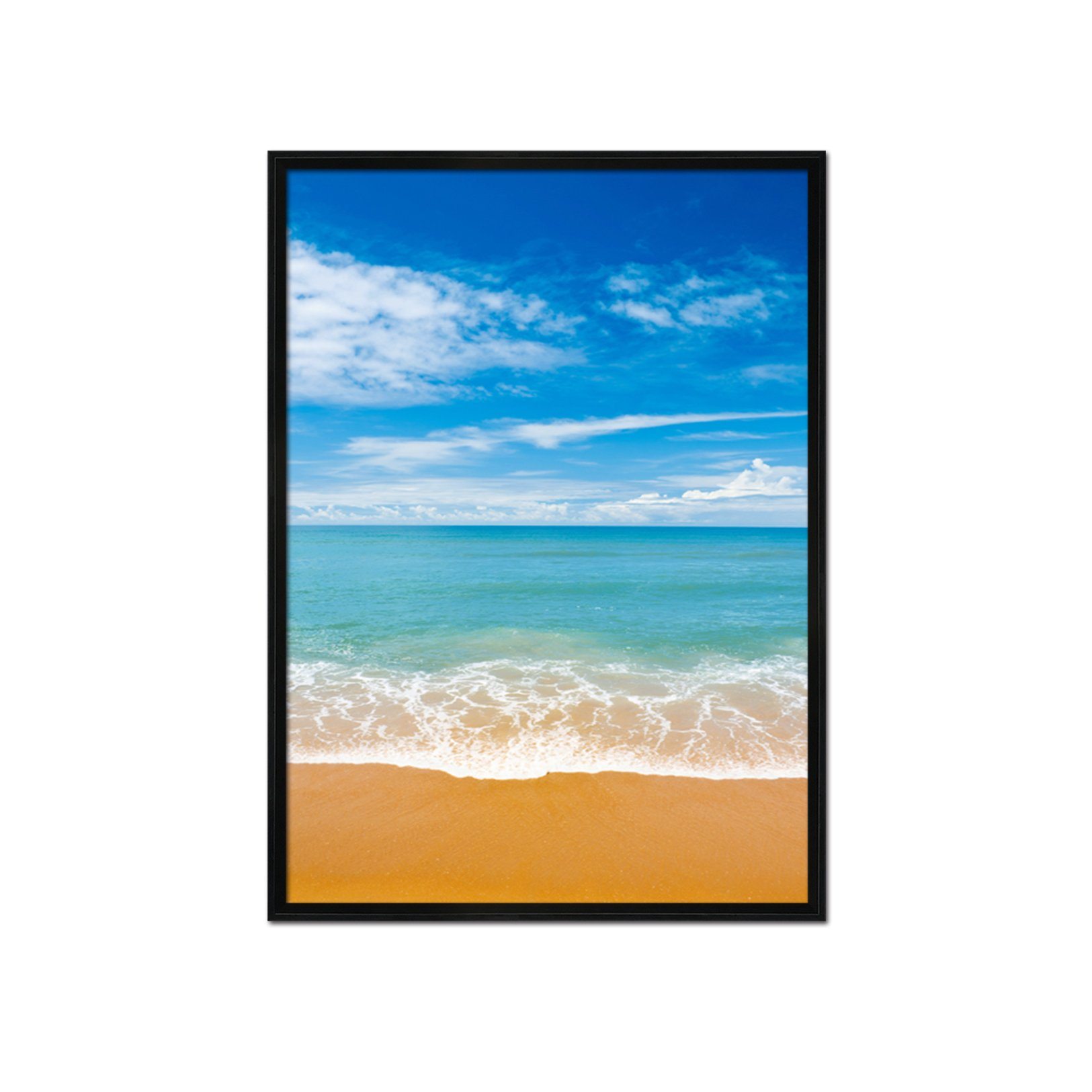 3D Boundless Sea 022 Fake Framed Print Painting Wallpaper AJ Creativity Home