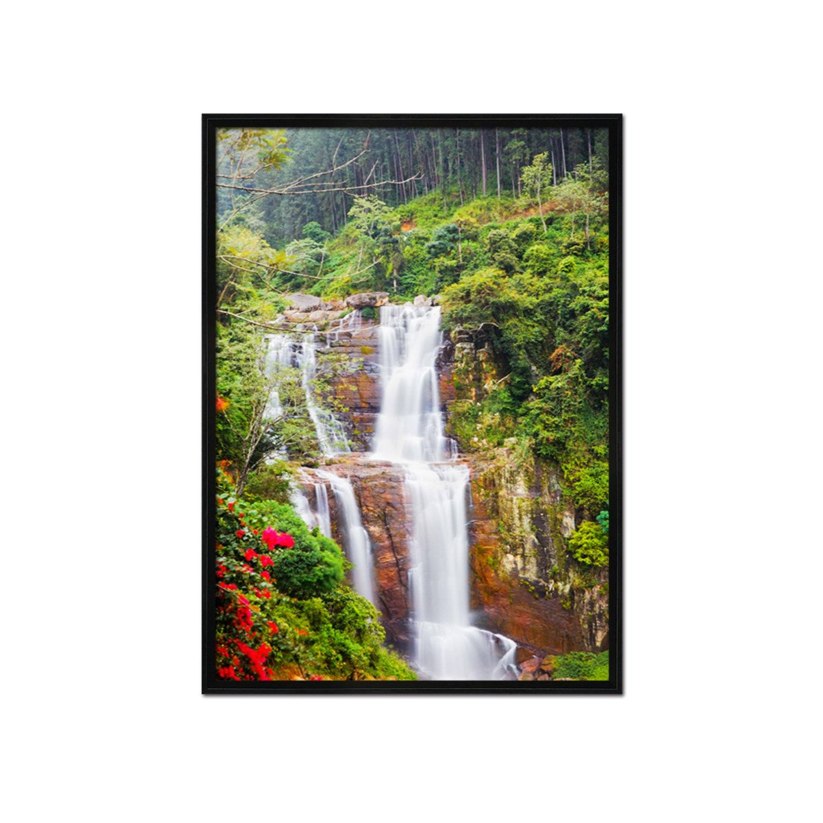 3D Forest Falls 120 Fake Framed Print Painting Wallpaper AJ Creativity Home