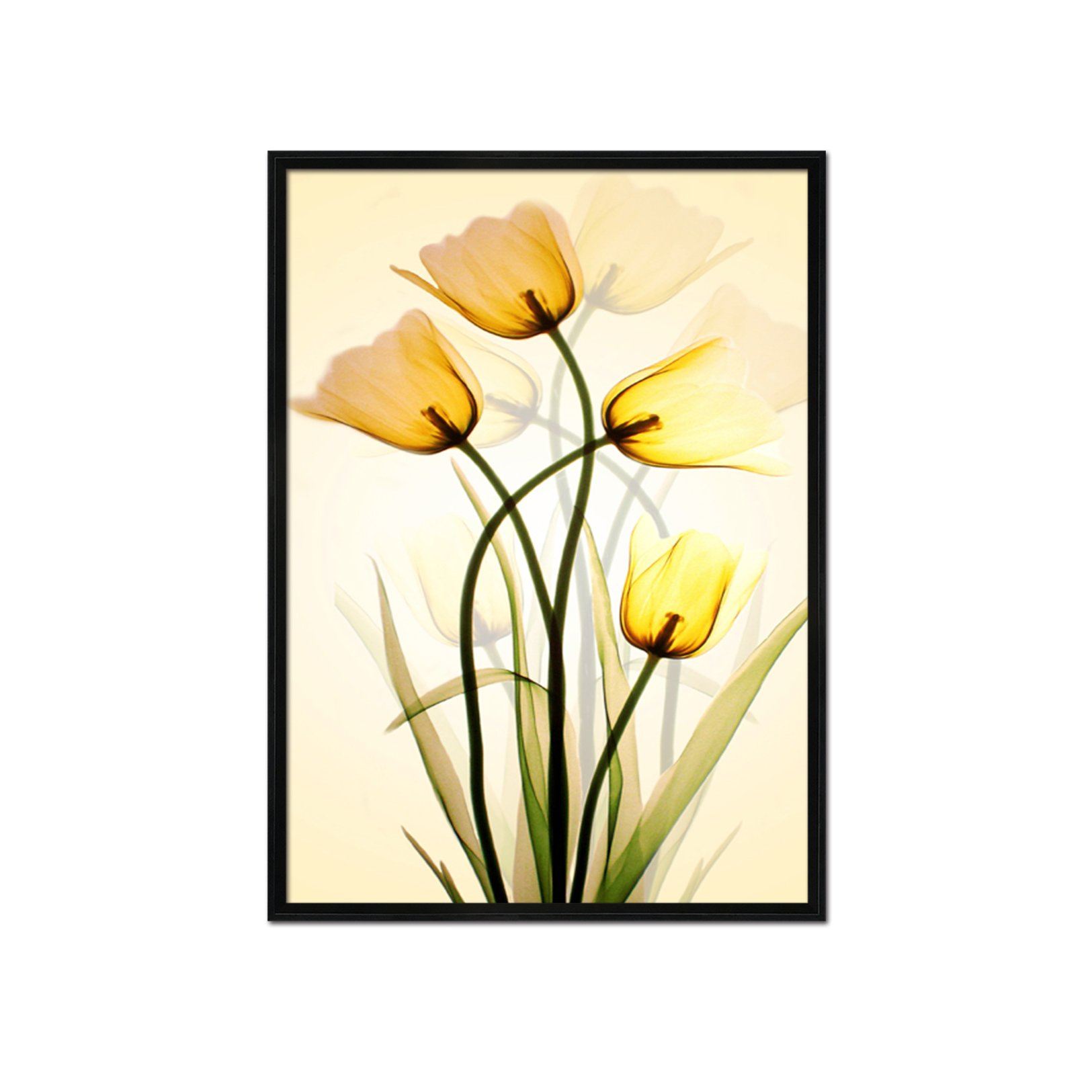 3D Little Yellow Flower 015 Fake Framed Print Painting Wallpaper AJ Creativity Home