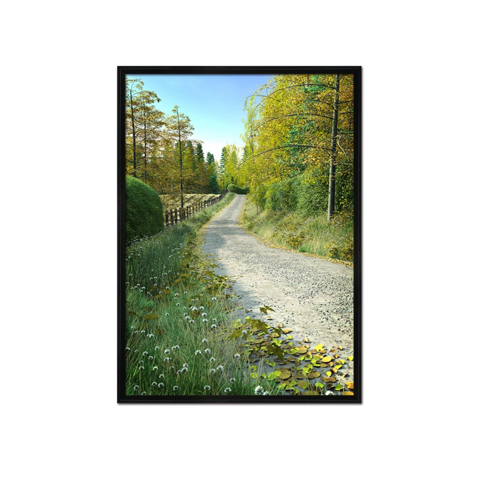 3D Roadside Wildflowers 138 Fake Framed Print Painting Wallpaper AJ Creativity Home