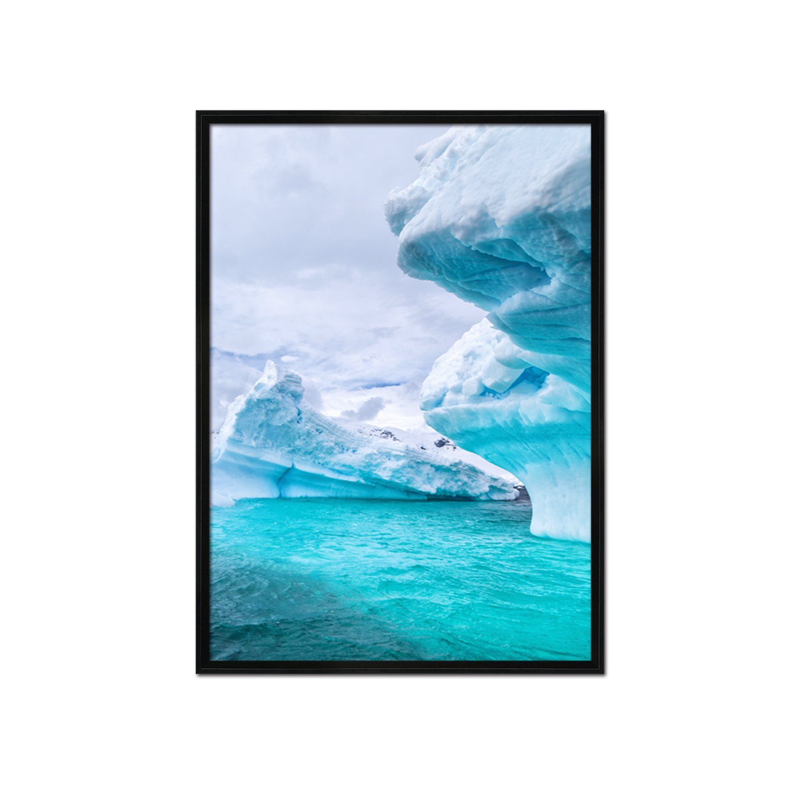 3D Ice Sea 034 Fake Framed Print Painting Wallpaper AJ Creativity Home