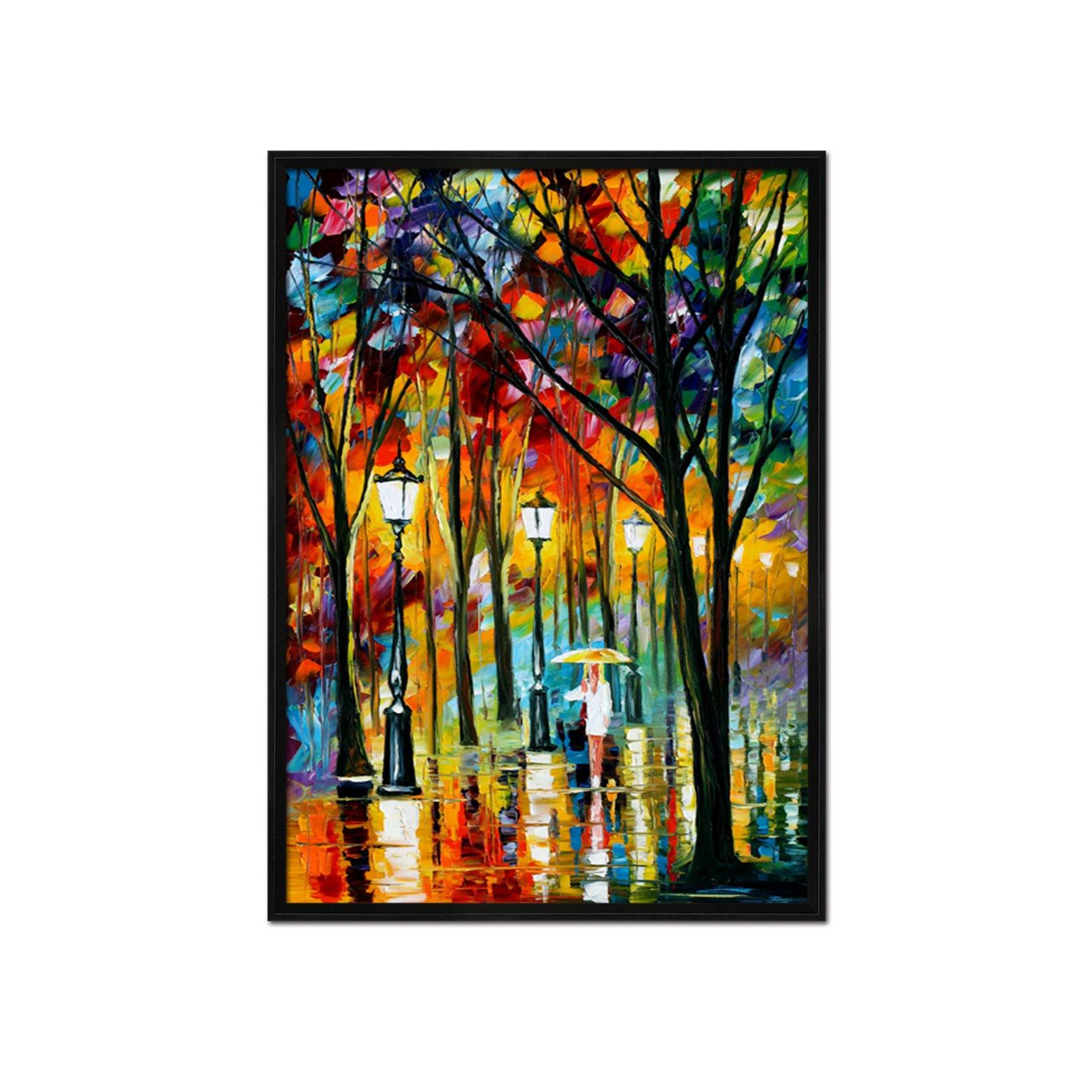 3D Street Light 085 Fake Framed Print Painting Wallpaper AJ Creativity Home