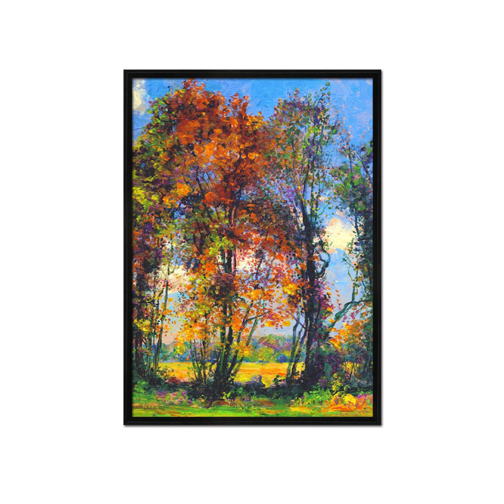 3D Natural Tree 041 Fake Framed Print Painting Wallpaper AJ Creativity Home