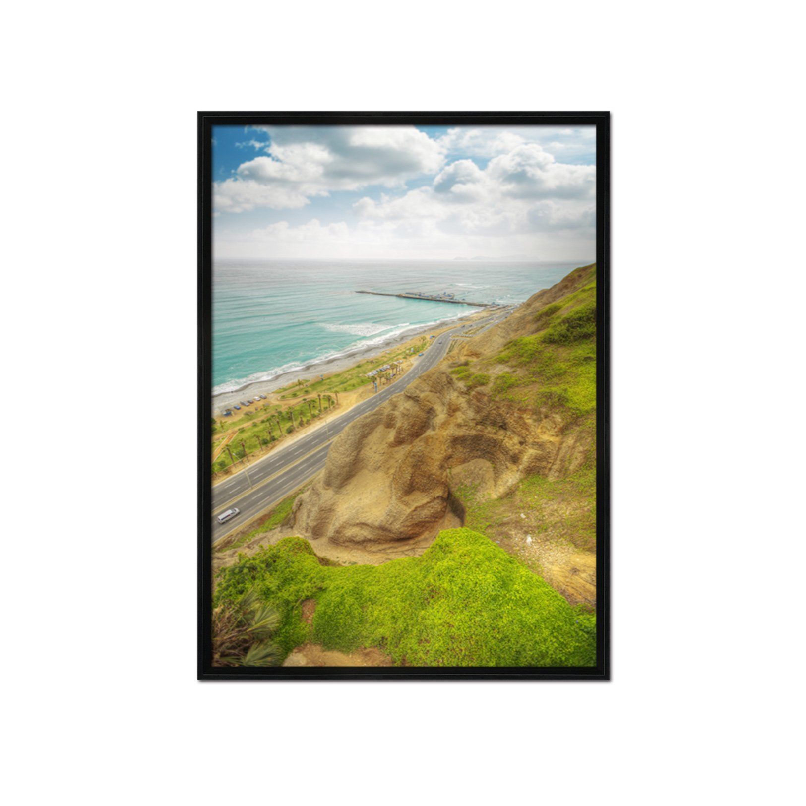 3D Alpine Road 020 Fake Framed Print Painting Wallpaper AJ Creativity Home