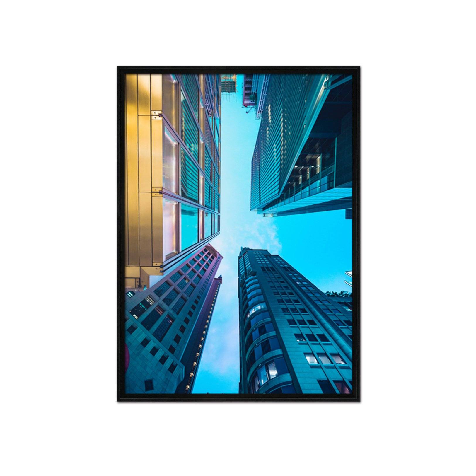 3D Tall Building 014 Fake Framed Print Painting Wallpaper AJ Creativity Home