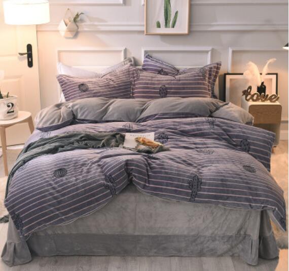 3D Dark Gray 20132 Bed Pillowcases Quilt