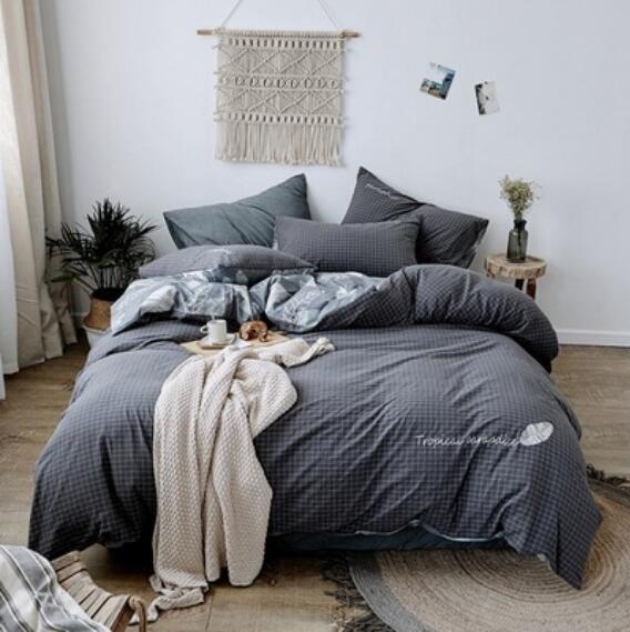 3D Dark Gray 20276 Bed Pillowcases Quilt