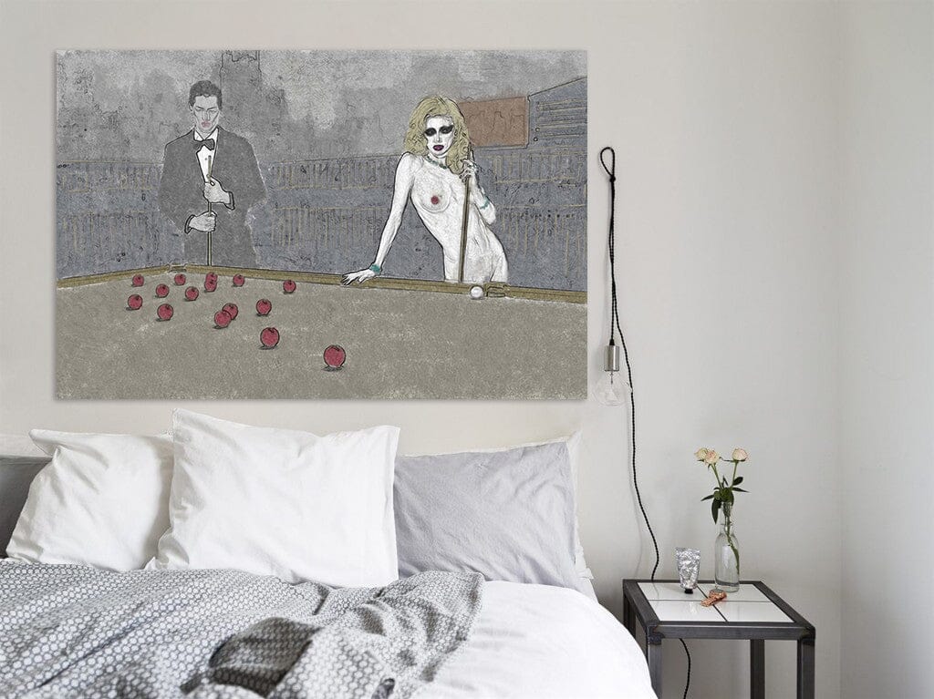 3D Play Billiards 014 Marco Cavazzana Wall Sticker Wallpaper AJ Wallpaper 2