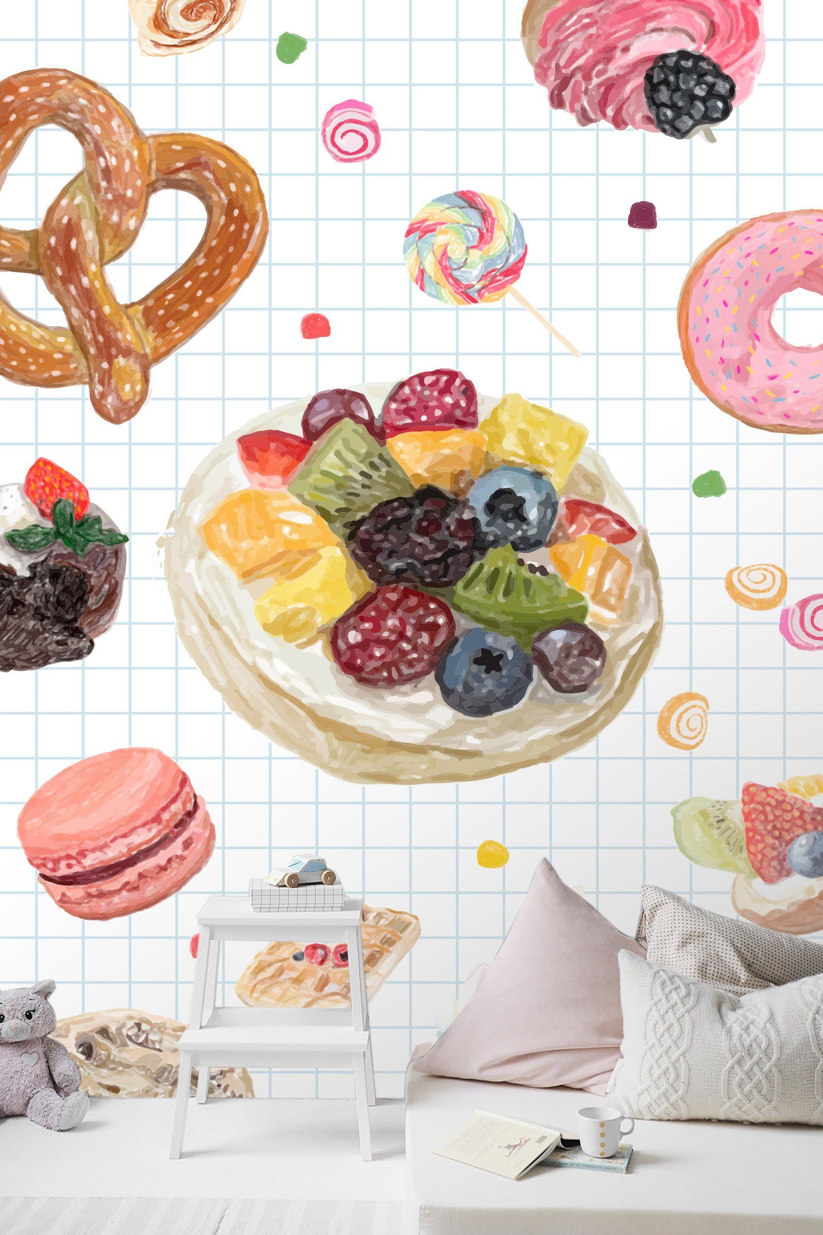 3D Fruit Cake Ice Cream 134 Wallpaper AJ Wallpaper 2