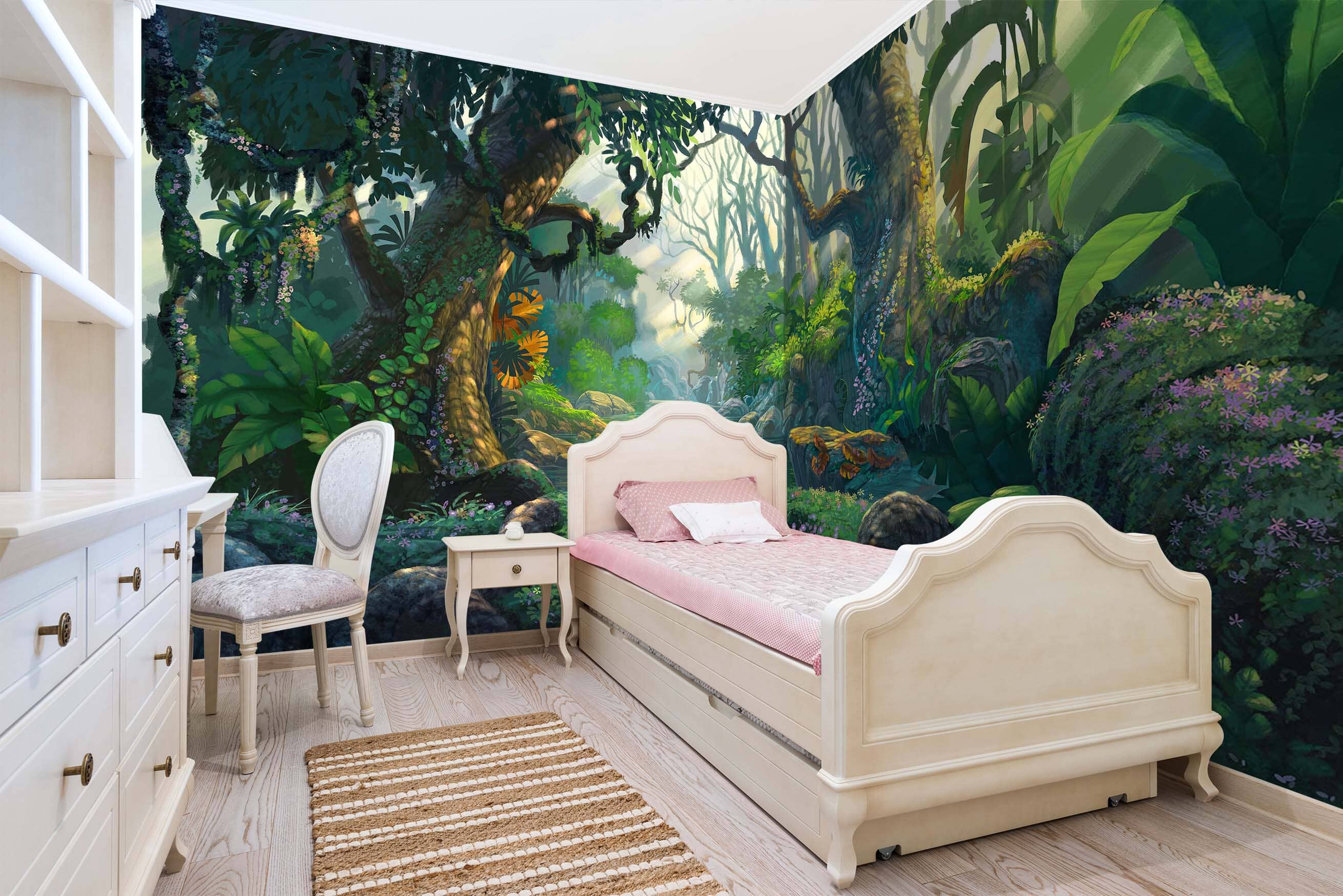 3D Forest River 040 Wall Murals Wallpaper AJ Wallpaper 2