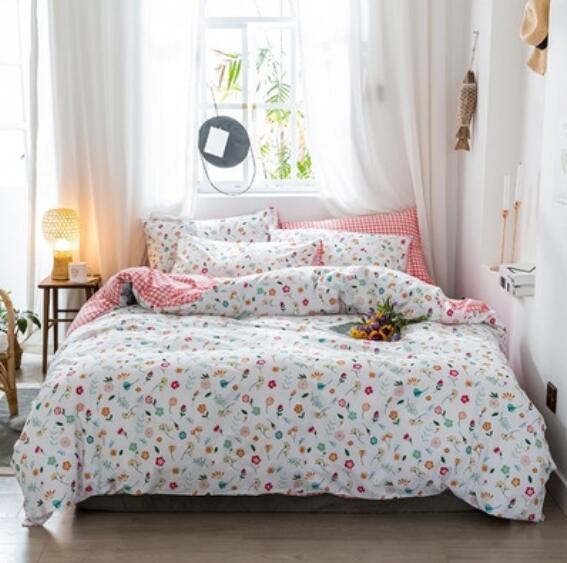 3D Pink Colored Floral 14075 Bed Pillowcases Quilt
