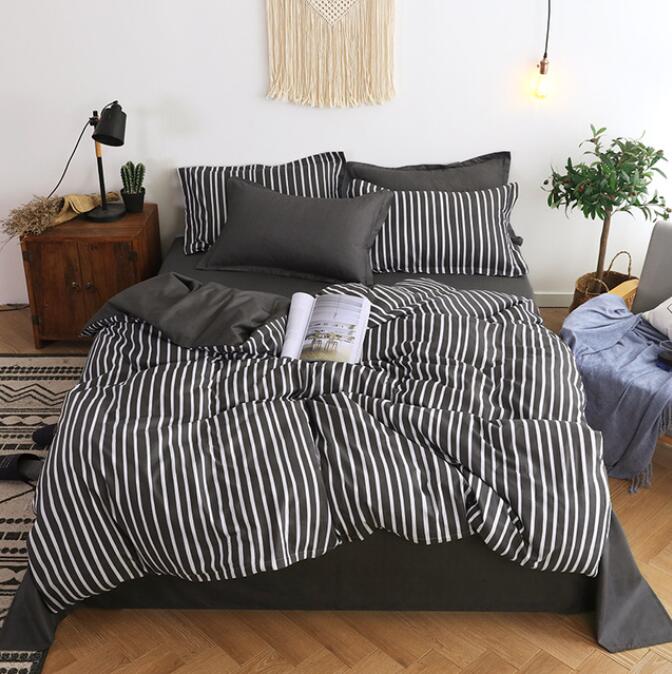 3D Black And White Vertical Stripes 12031 Bed Pillowcases Quilt