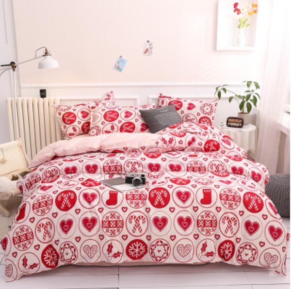 3D Red Love Symbol 5158 Bed Pillowcases Quilt