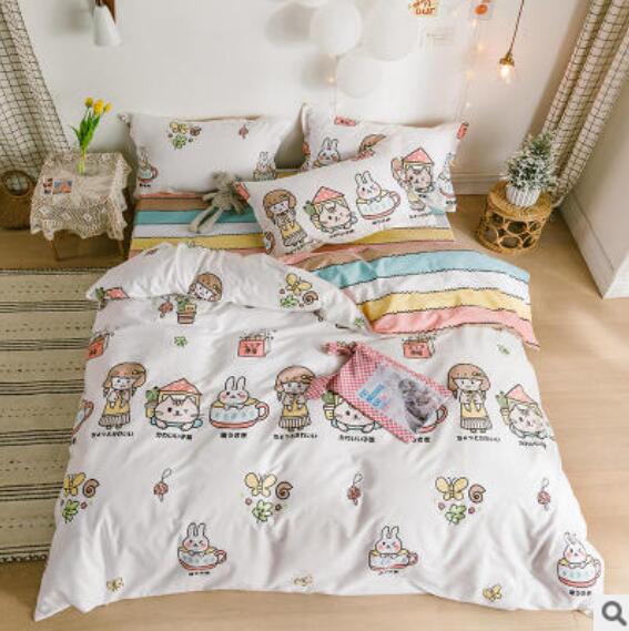 3D Little Girl Bunny 15030 Bed Pillowcases Quilt