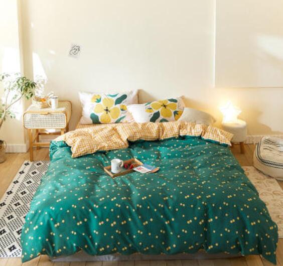 3D Dark Green Dot 50065 Bed Pillowcases Quilt