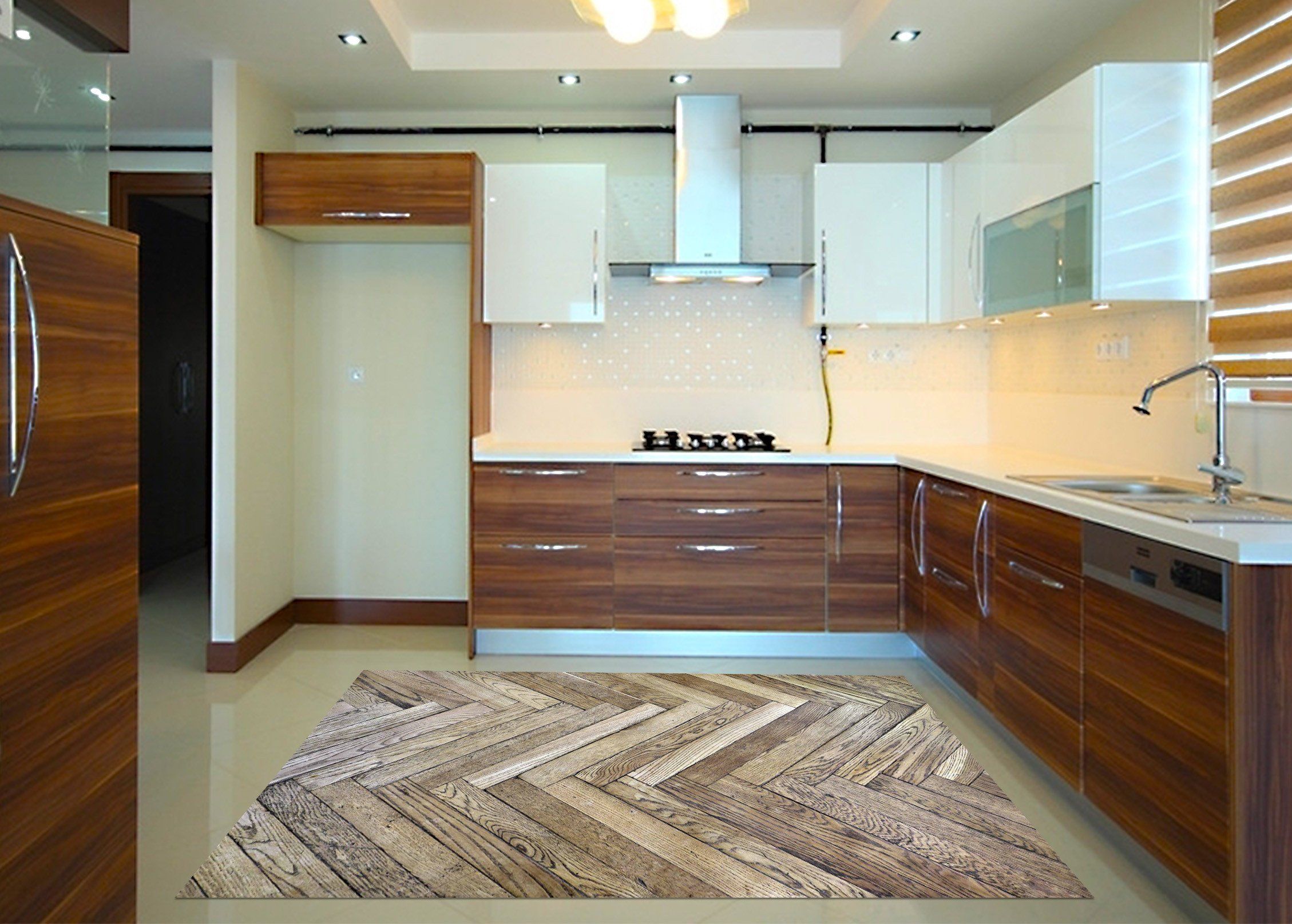 3D Wood Boards Pattern 552 Kitchen Mat Floor Mural Wallpaper AJ Wallpaper