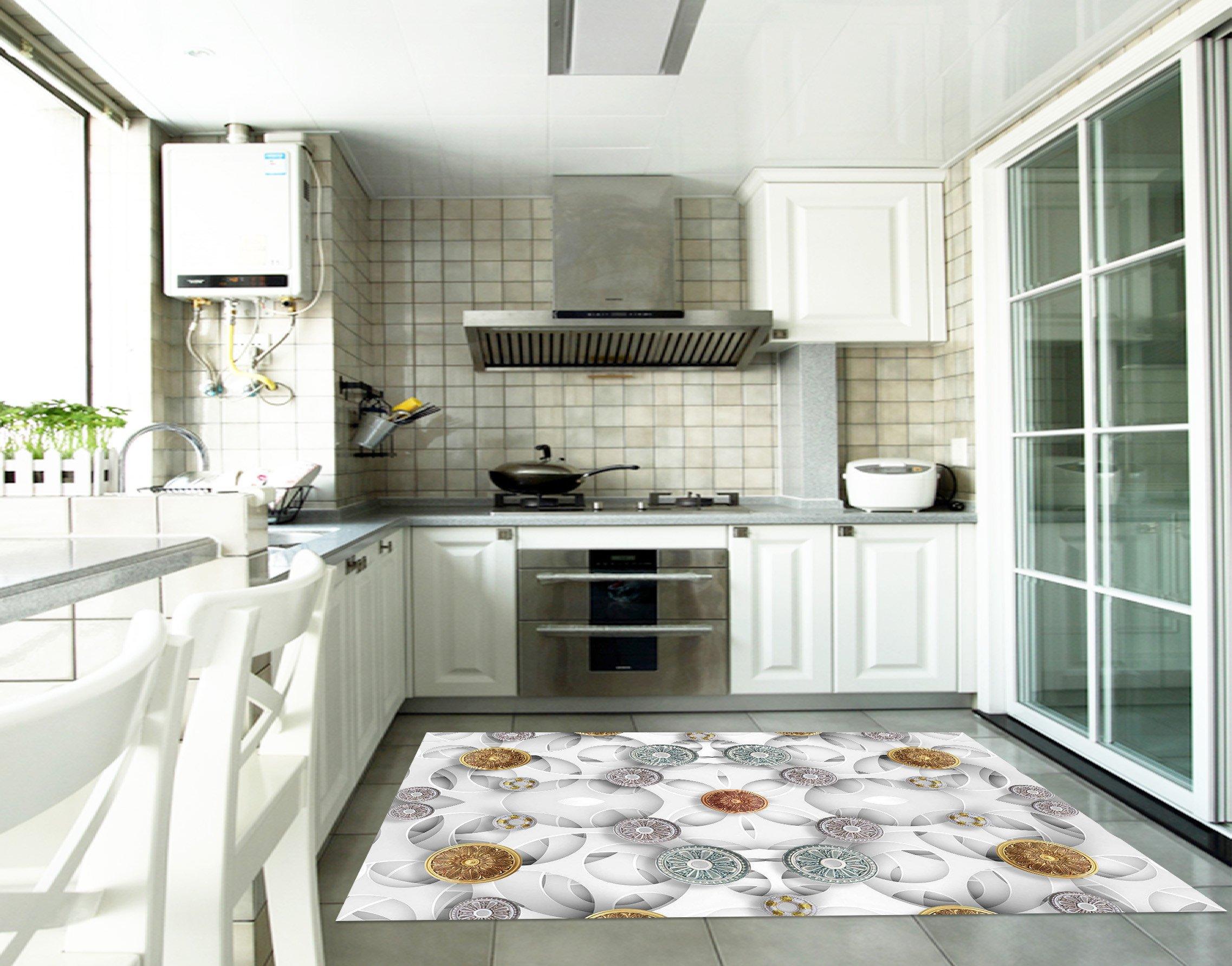 3D Carving Pattern 157 Kitchen Mat Floor Mural Wallpaper AJ Wallpaper