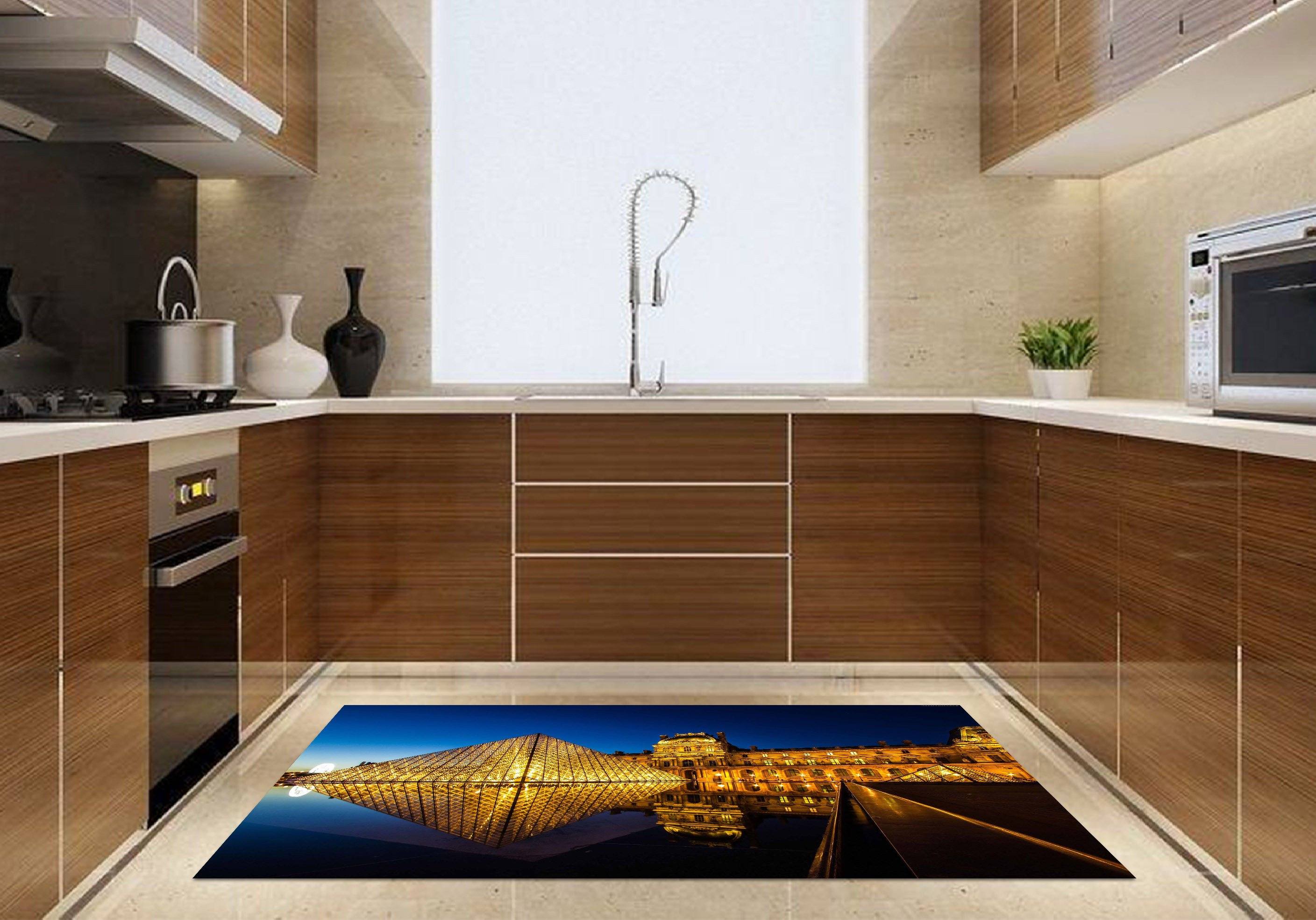 3D Pretty Louvre 638 Kitchen Mat Floor Mural Wallpaper AJ Wallpaper