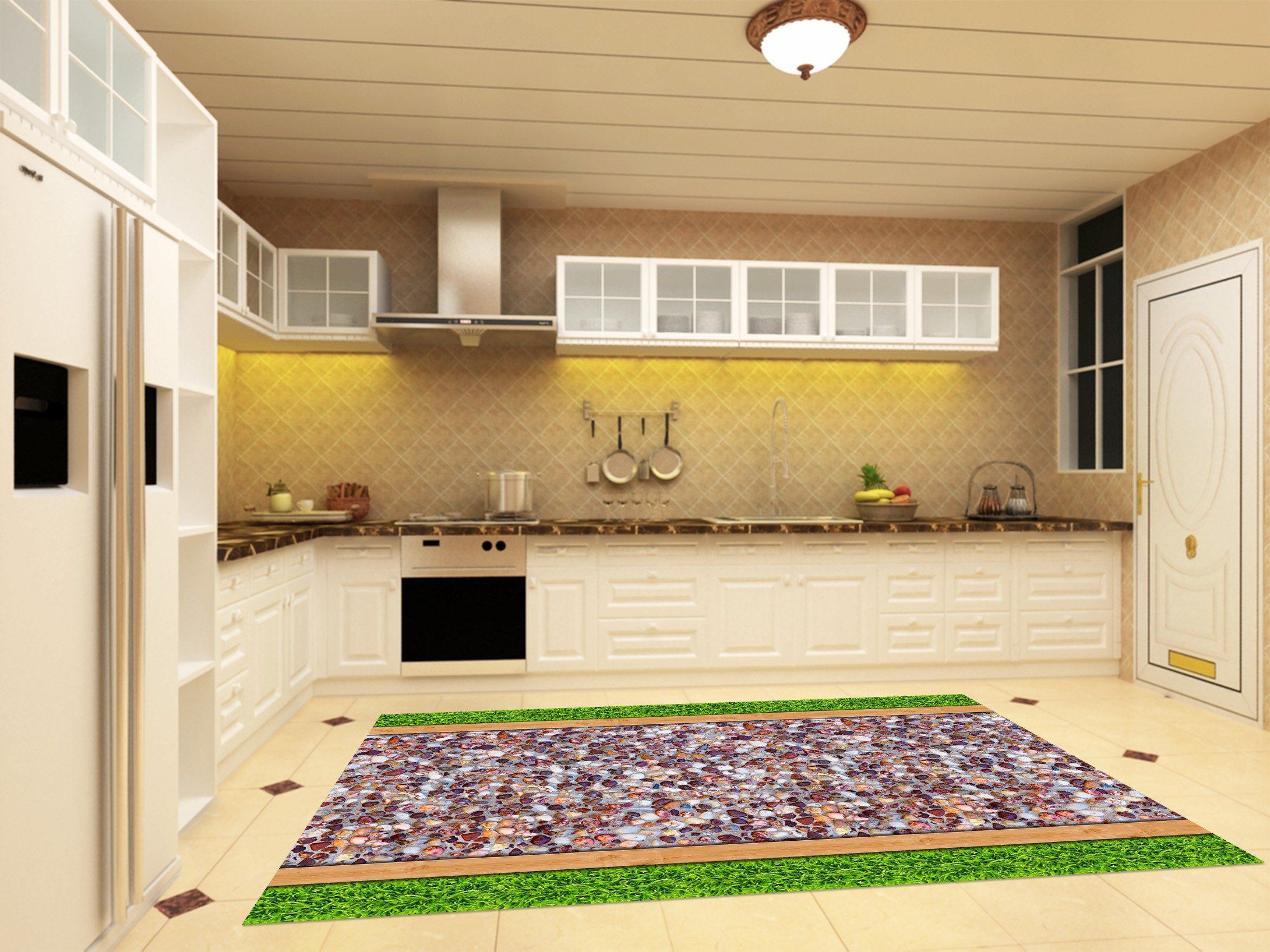 3D Stones Road 152 Kitchen Mat Floor Mural Wallpaper AJ Wallpaper