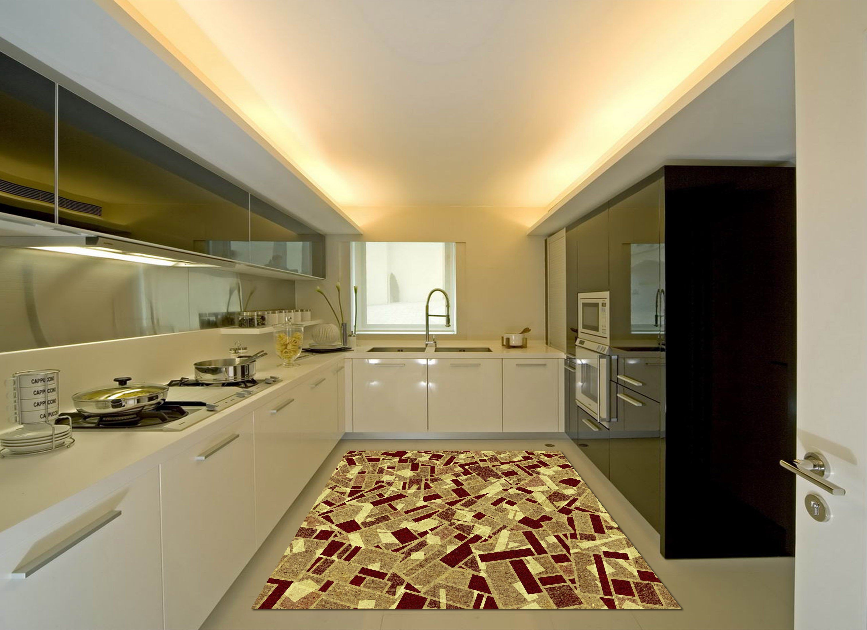 3D Graphic Pattern Kitchen Mat Floor Mural Wallpaper AJ Wallpaper