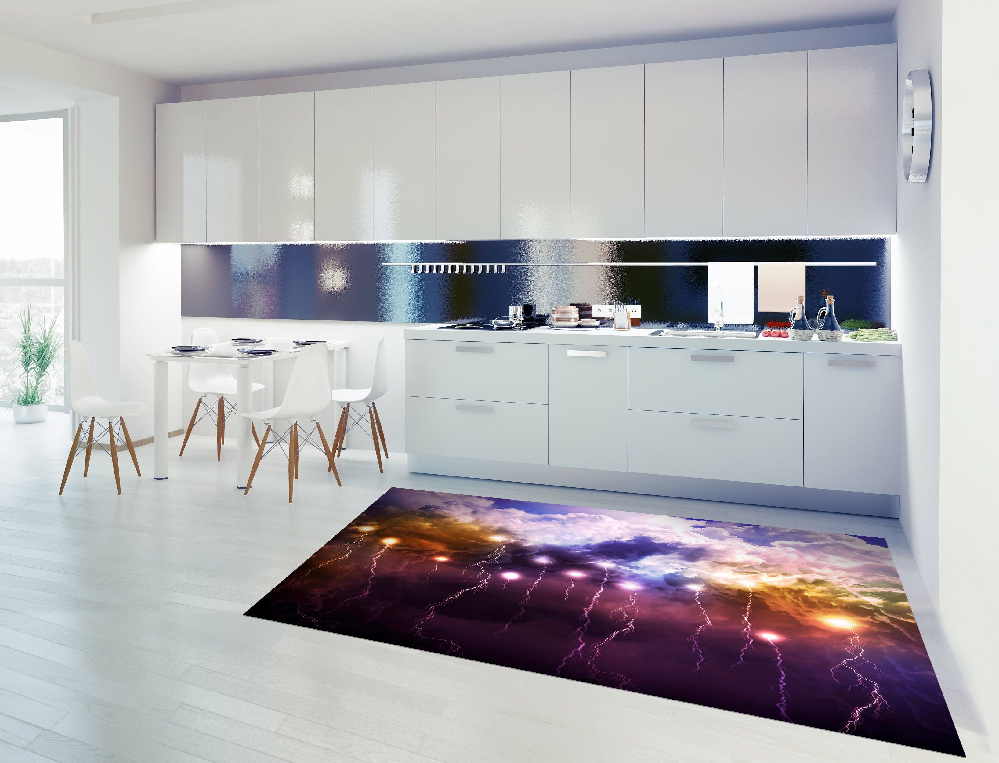 3D Lightning Sky 089 Kitchen Mat Floor Mural Wallpaper AJ Wallpaper