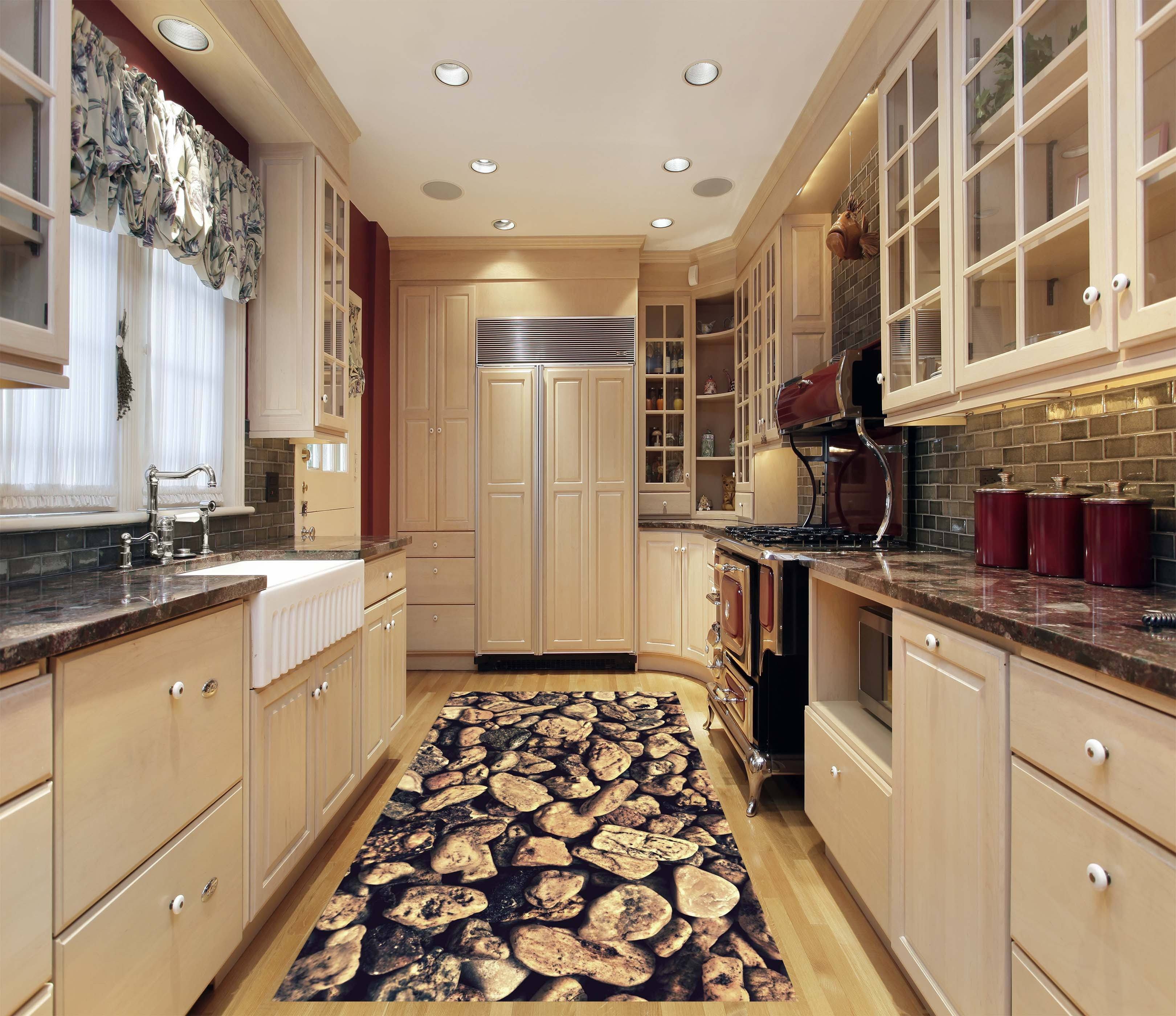 3D Mottled Stones 500 Kitchen Mat Floor Mural Wallpaper AJ Wallpaper