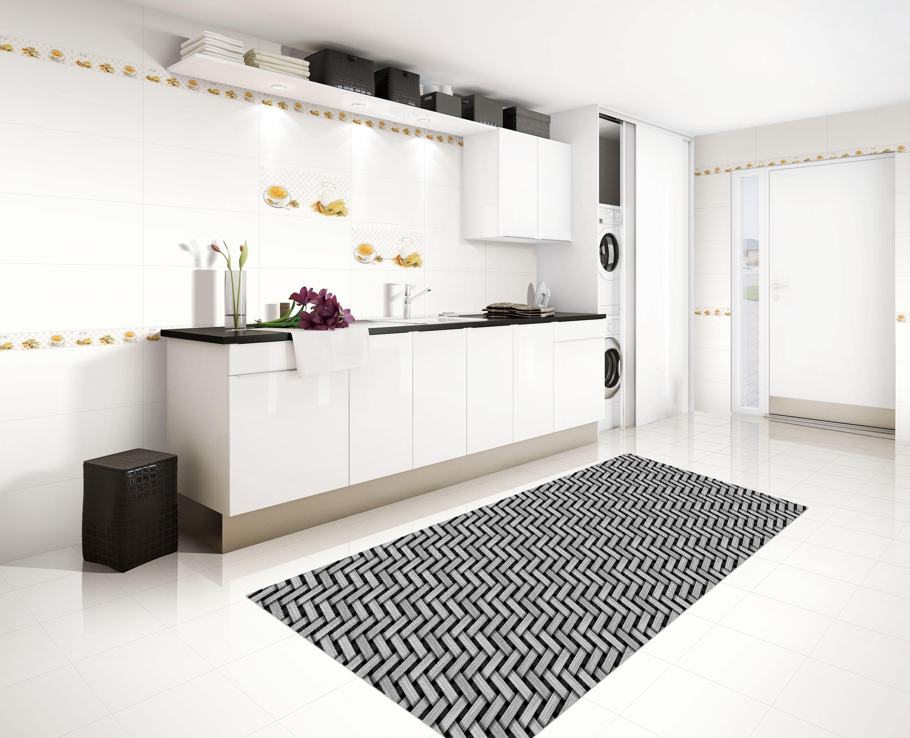 3D Classic Bamboo Weave 05 Kitchen Mat Floor Mural Wallpaper AJ Wallpaper