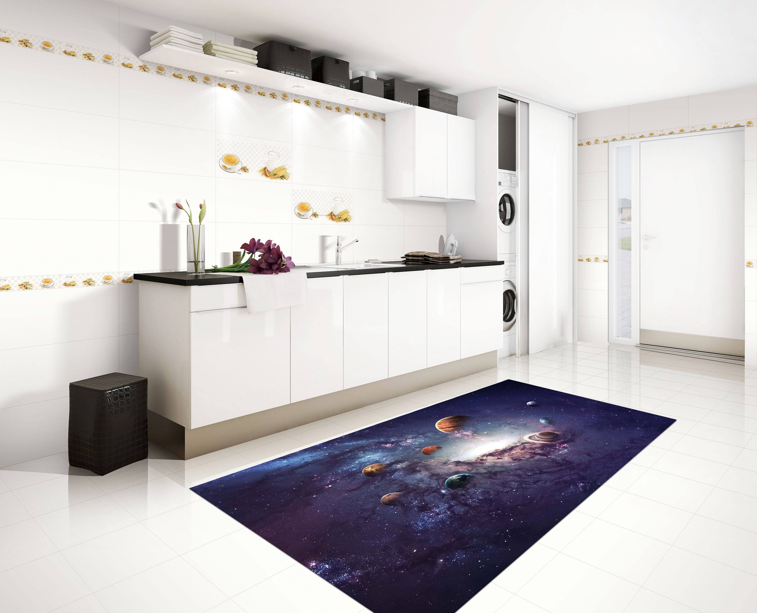3D Space Planets 049 Kitchen Mat Floor Mural Wallpaper AJ Wallpaper
