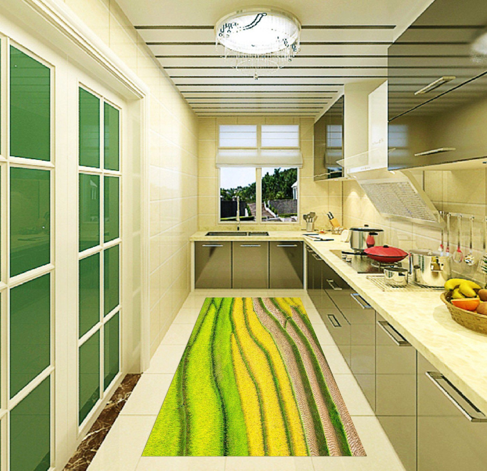 3D Farmlands 120 Kitchen Mat Floor Mural Wallpaper AJ Wallpaper