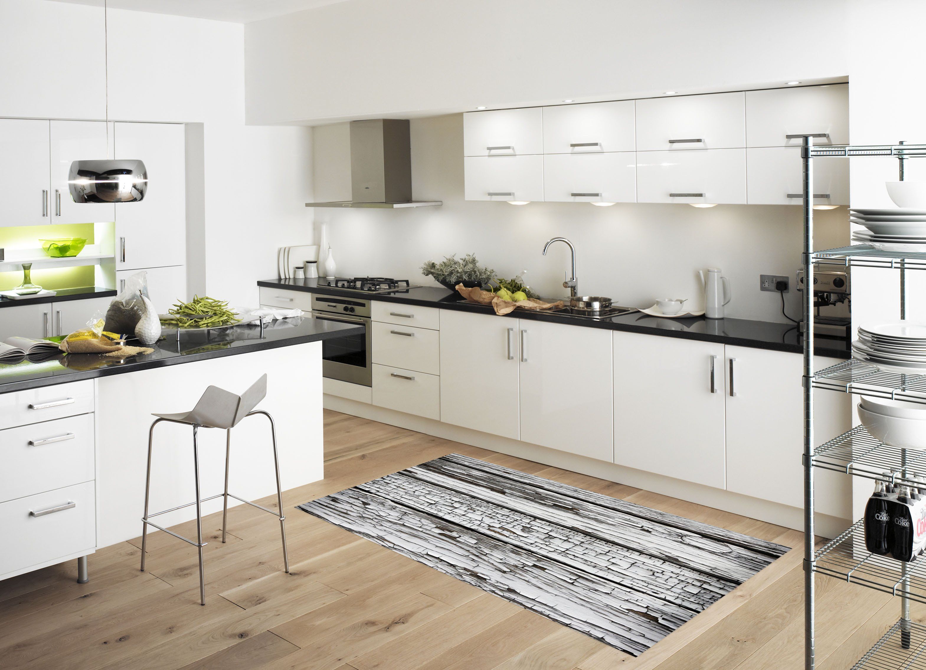 3D Wood Boards Paint Cracks 137 Kitchen Mat Floor Mural Wallpaper AJ Wallpaper