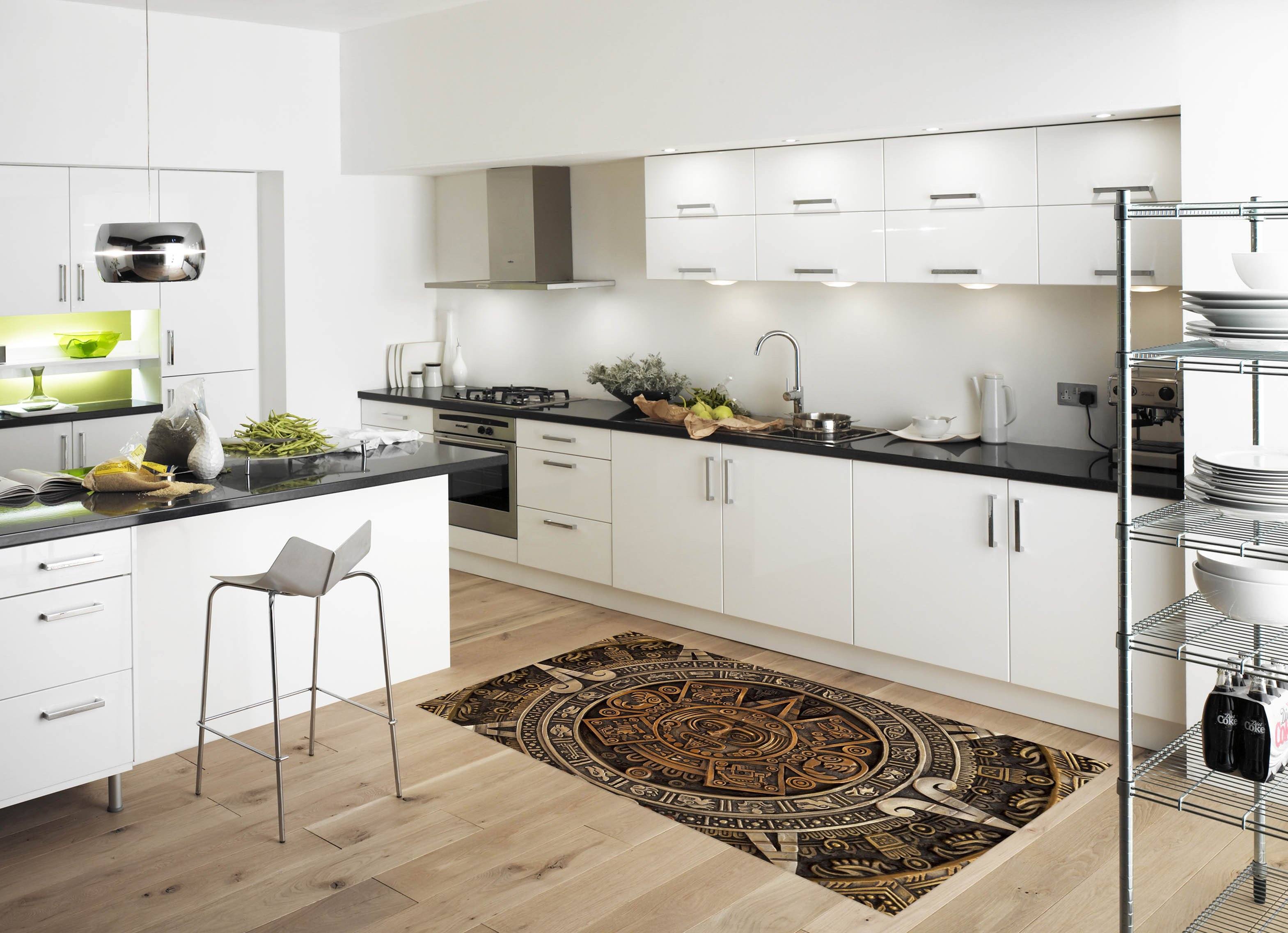 3D Retro Metal Pattern 126 Kitchen Mat Floor Mural Wallpaper AJ Wallpaper