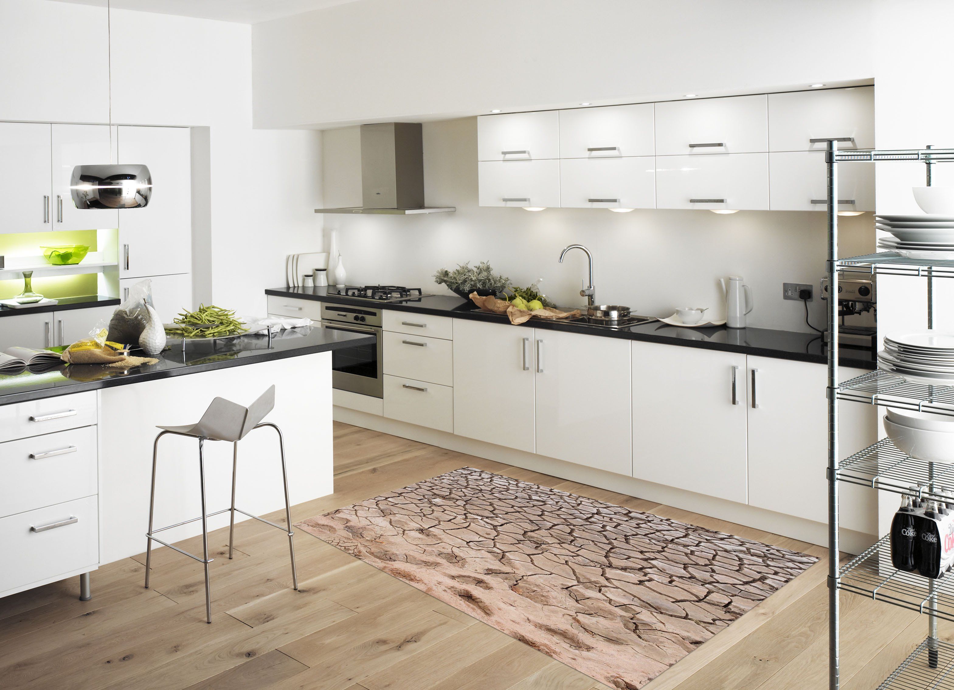 3D Cracking Land 107 Kitchen Mat Floor Mural Wallpaper AJ Wallpaper