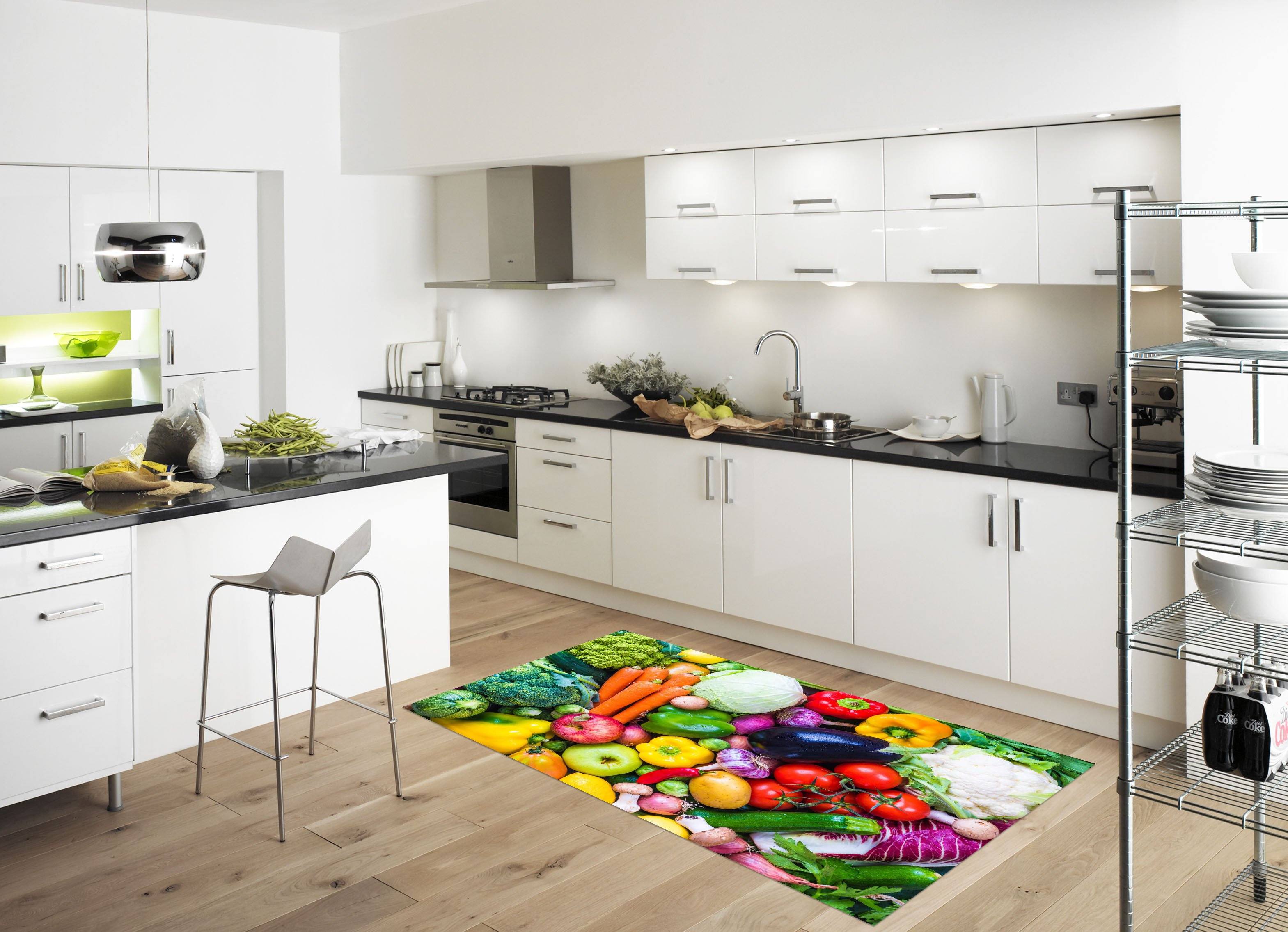 3D Colored Vegetables 583 Kitchen Mat Floor Mural Wallpaper AJ Wallpaper