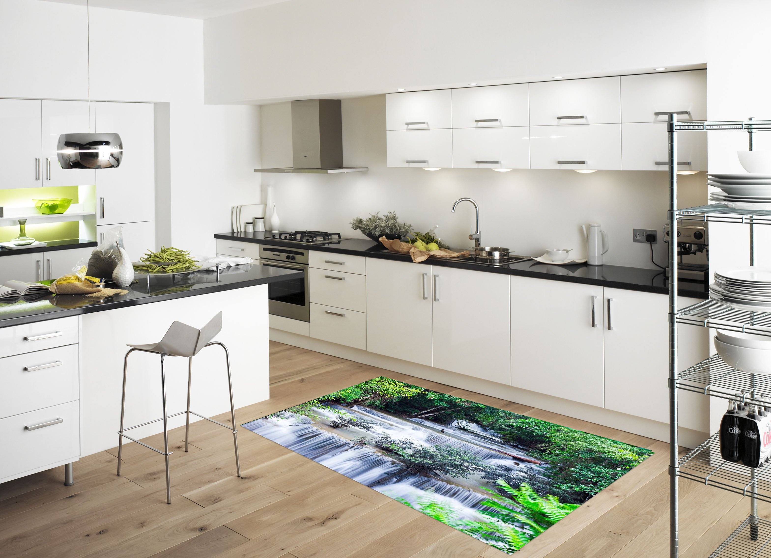 3D River Scenery 094 Kitchen Mat Floor Mural Wallpaper AJ Wallpaper