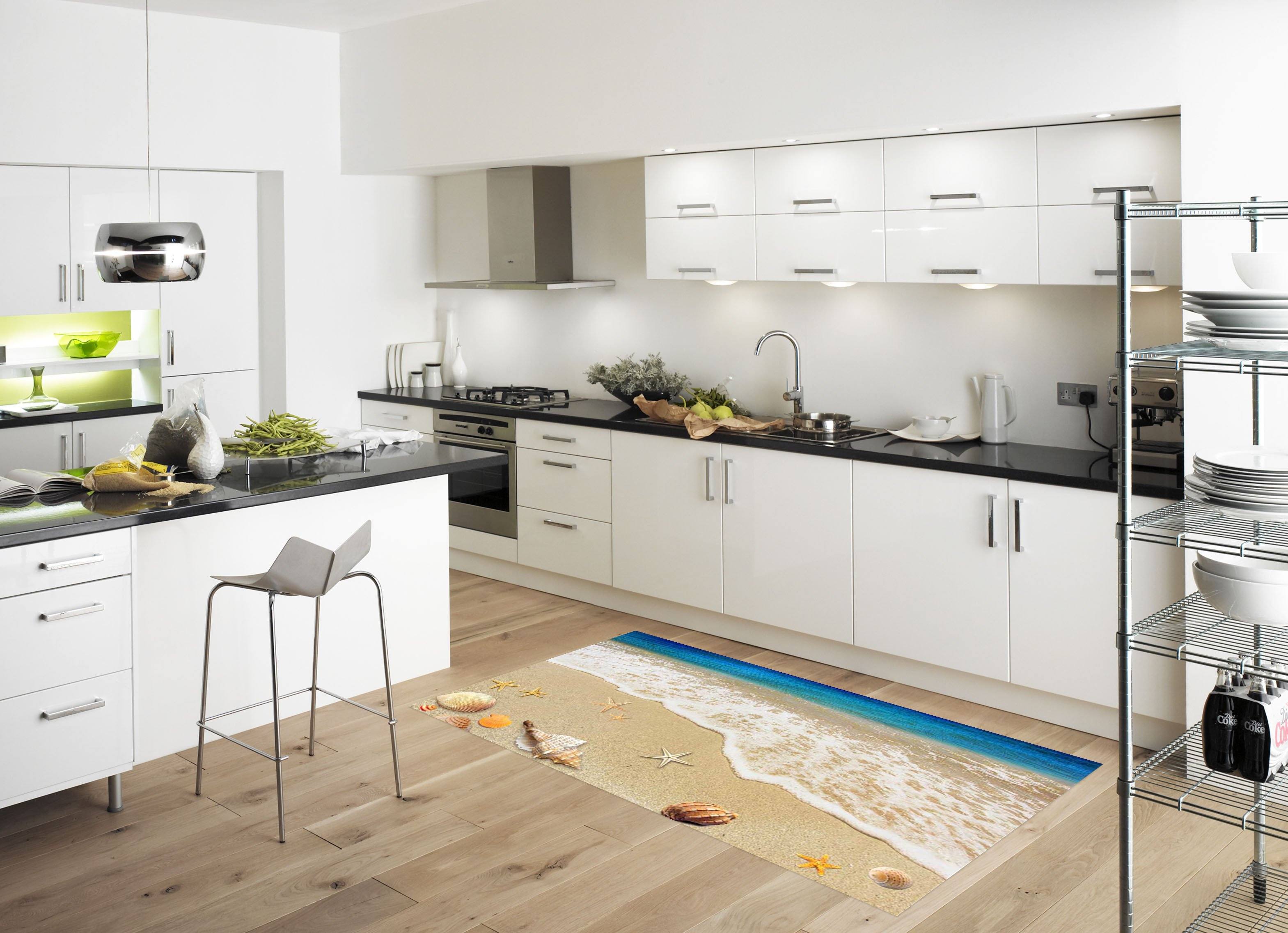 3D Beach Scenery 037 Kitchen Mat Floor Mural Wallpaper AJ Wallpaper
