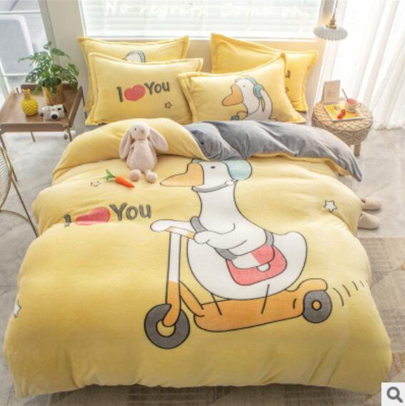 3D Scooter Goose 14190 Bed Pillowcases Quilt