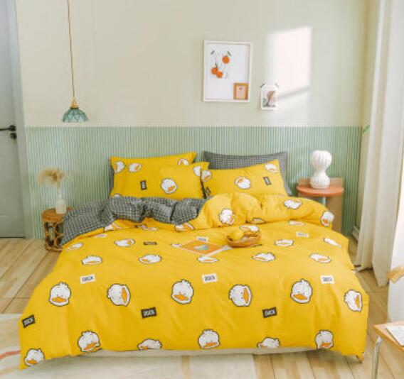3D Duck Head 40078 Bed Pillowcases Quilt