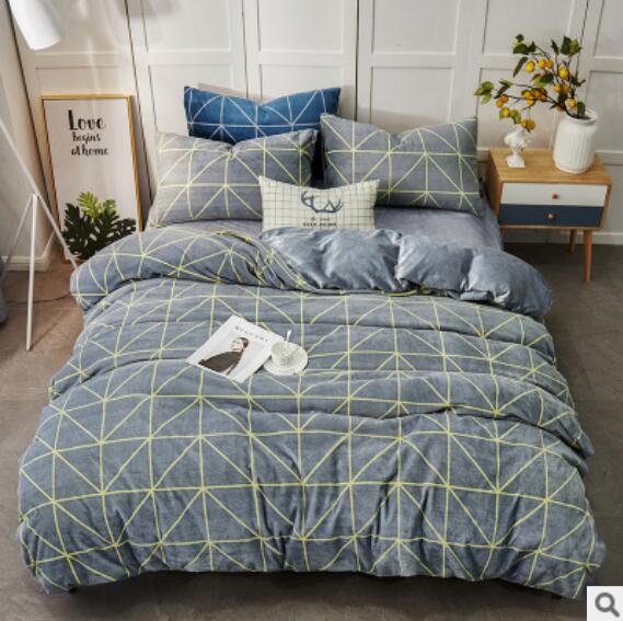 3D Grey Blue 20169 Bed Pillowcases Quilt