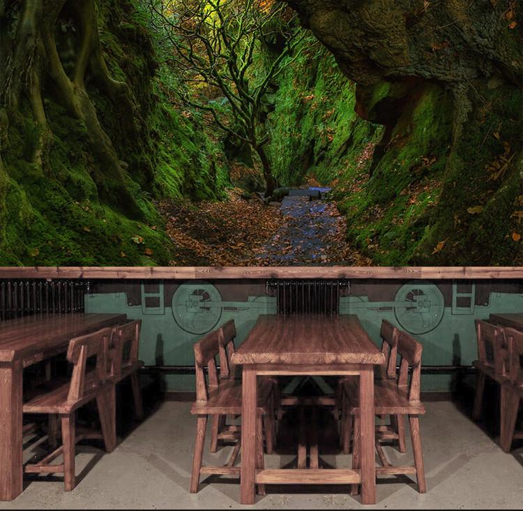 3D Green Tree Path 827 Wallpaper AJ Wallpaper