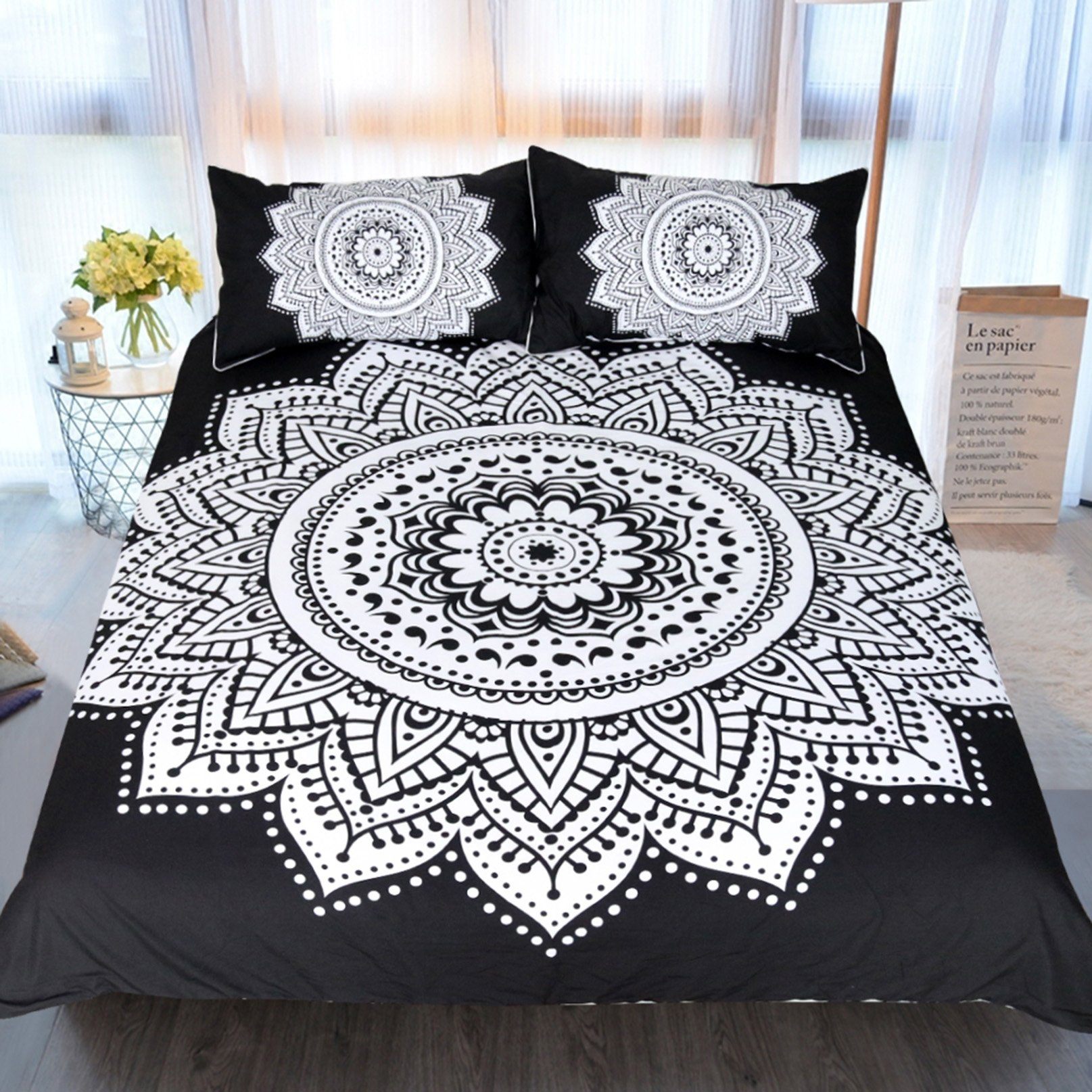 3D Black Lotus 146 Bed Pillowcases Quilt Wallpaper AJ Wallpaper